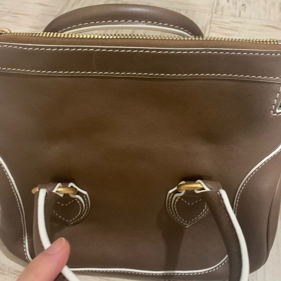 Dooney & Bourke Florentine Leather Small Satchel-Elephant - Picture 12 of 16